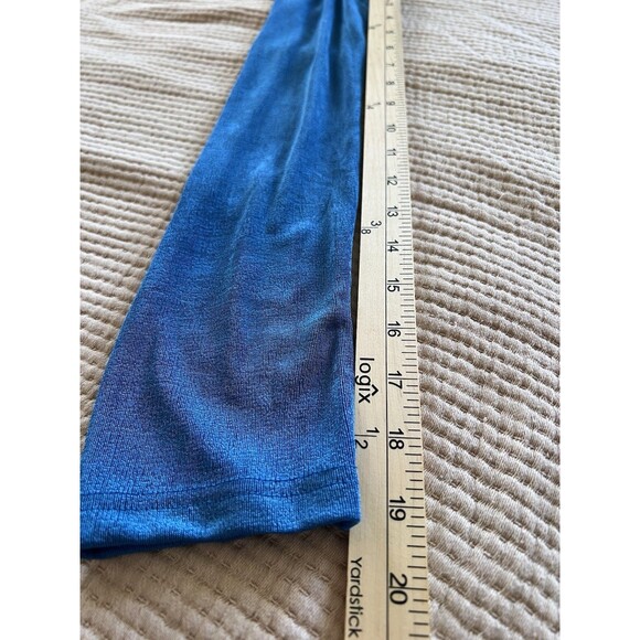 Remi x Revolve Niki Twist Front Stretch Crop Top Women Sz 1X Blue Slinky‎ V-Neck - Picture 9 of 12